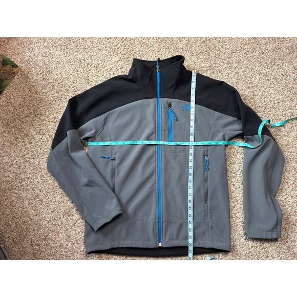 THE NORTH FACE Shellrock Jacket Mens Medium;  Black, Gray & Blue - Picture 5 of 13
